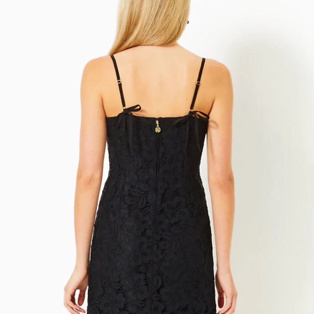 NWT Lilly Pulitzer Maret Lace Dress - Noir Flora Corded Lace - Size 2